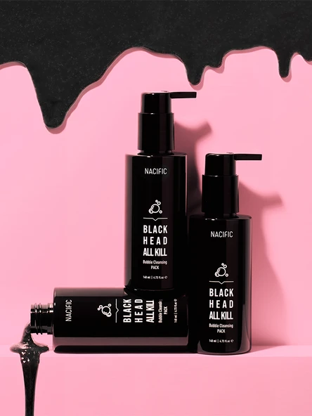 NACIFIC Blackhead All Kill Bubble Cleansing Pack 140ml - Resim 2
