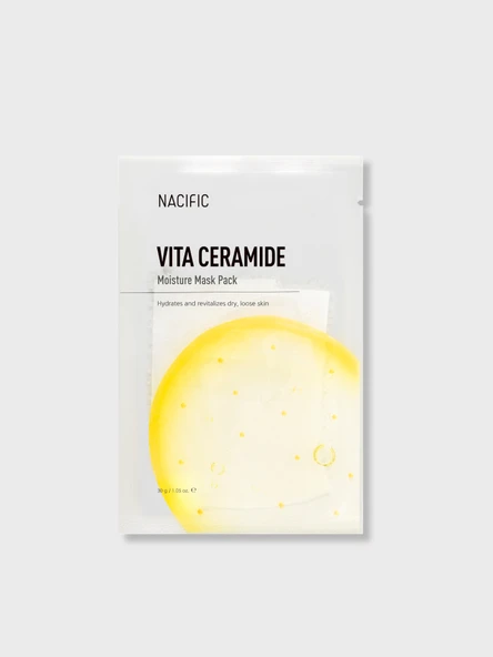 NACIFIC Vita Ceramide Moisture Mask | Yoğun Nem & Bariyer Güçlendirici Yüz Maskesi | Vitamin + Seramid Bakımı ürün görseli 1