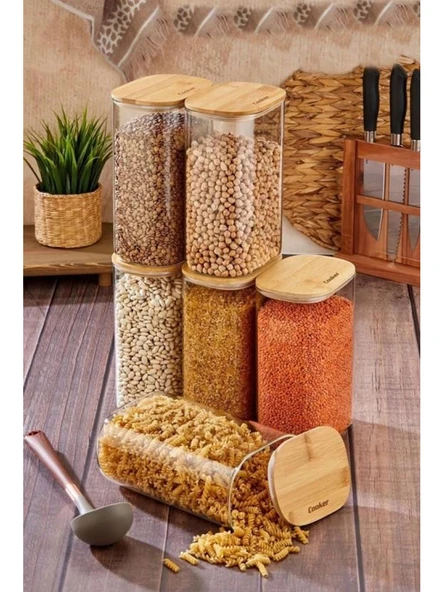 Cooker Borosilikat Cam Kavanoz 22 cm 1 Adet ürün görseli 1