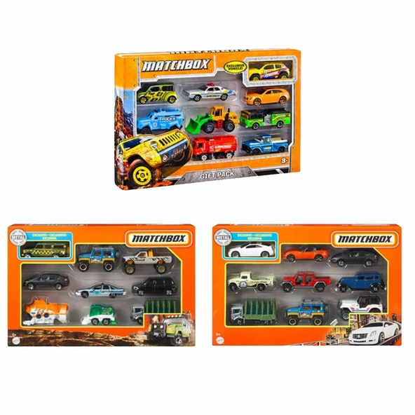 Matchbox 9'lu Çoklu Paket - Orijinal Koleksiyonluk Metal Araba Seti (Mattel) ürün görseli 1