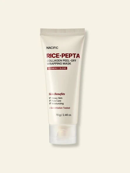 NACIFIC Rice Pepta Collagen Peel-Off Wrapping Mask ürün görseli 1