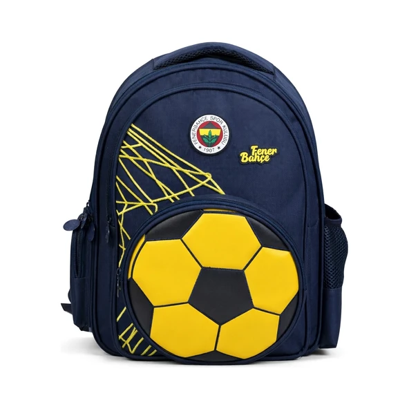 Fenerbahçe Lisanslı 3D Suni Deri Detaylı Okul Çantası 26784 ürün görseli 1