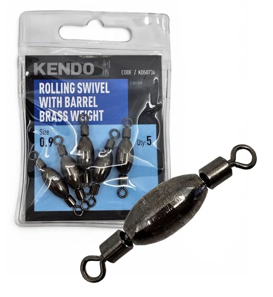 Kendo Rolling swivel with barrel brass weight 5 Adet ( Ağırlıklı Fırdöndü) ürün görseli 1