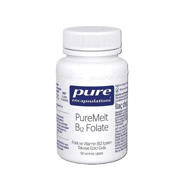 PureMelt B12 Folate 90 Ağızda Eriyen Tablet ürün görseli 1