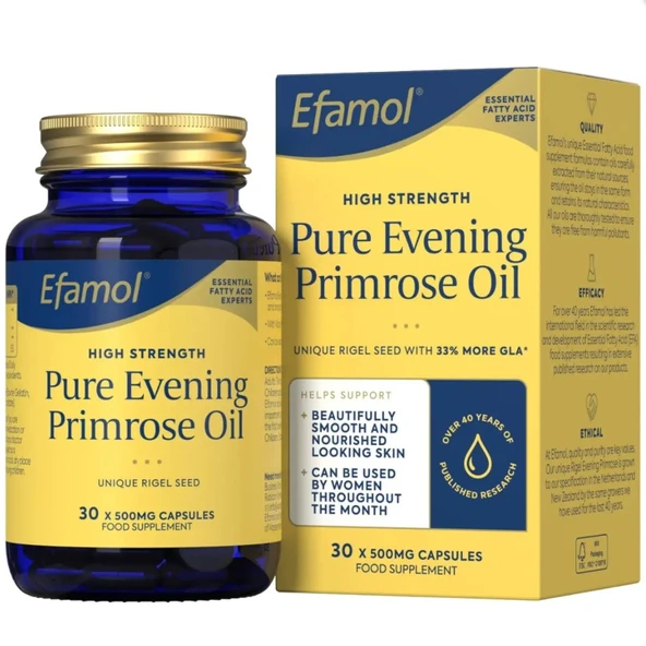 Efamol Pure Evening Primrose Oil 500 mg 30 Kapsül ürün görseli 1