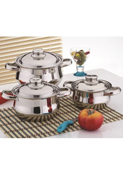 Gülsan Dide 6 Parça Mini Güveç Çelik Tencere Set ürün görseli 1