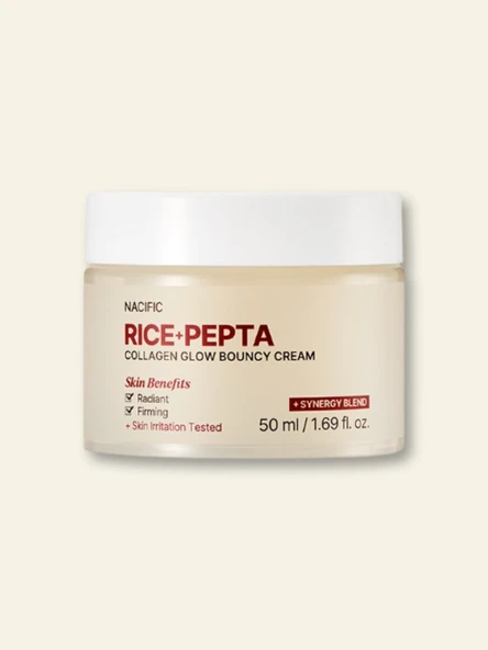 NACIFIC Rice Pepta Collagen Glow Bouncy Cream 50ML ürün görseli 1