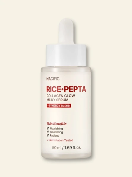 NACIFIC Rice Pepta Collagen Glow Milky Serum 50ML ürün görseli 1