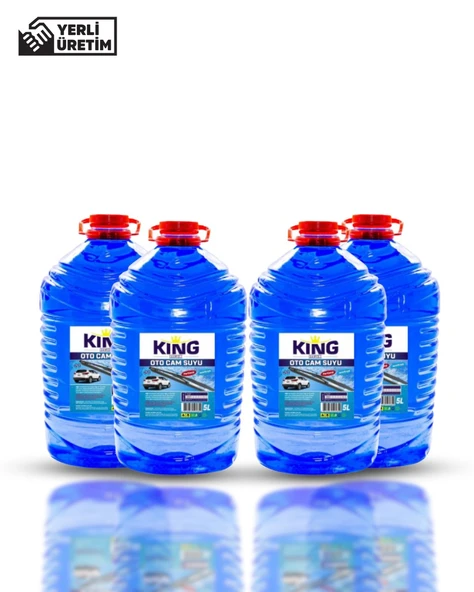 KING MAX Cam Suyu 5 LT Antifriz İçerikli -20 Derece 4'Lü Avantaj Paket ürün görseli 1