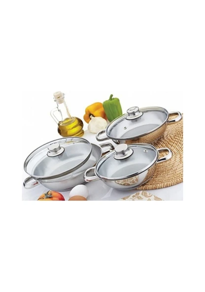 Gülsan Omlet Set 6 Parça (Cam Kapaklı) ürün görseli 1