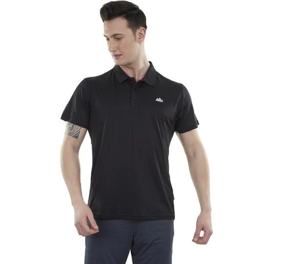 Alpinist Horizons Ultra Dry Erkek Polo T-Shirt Siyah-3XL ürün görseli 1
