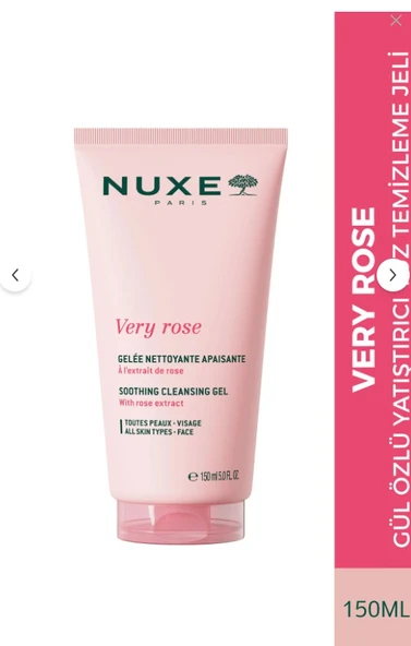 Nuxe Very Rose Ferahlatan Yüz Temizleme Jeli 150 ml ürün görseli 1