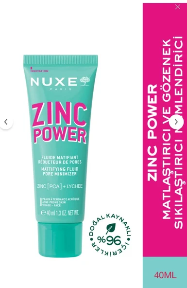 Nuxe Zinc Power Fluide 40 ml ürün görseli 1
