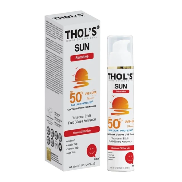 THOL'S SUN Sensitive (TB15) Fluid Güneş Koruyucu - 50 ml Hassas Ciltler İçin Yatıştırıcı Etkili Fluid Güneş Koruyucu ürün görseli 1