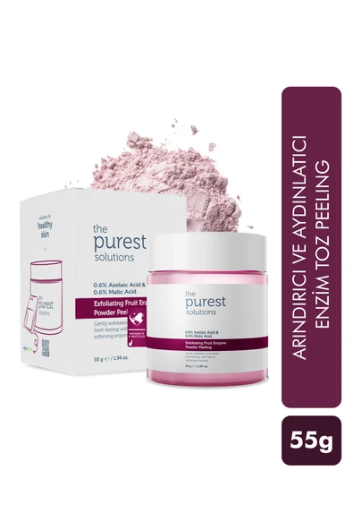 The Purest Solutions Arındırıcı ve Aydınlatıcı Enzim Peeling Toz Temizleyici 55 gr (%0,6 Azelaic Acid & Malic Acid) ürün görseli 1
