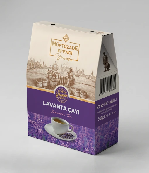 MÜFTÜZADE EFENDİ LAVANTA ÇAYI KUTU 50 G ürün görseli 1