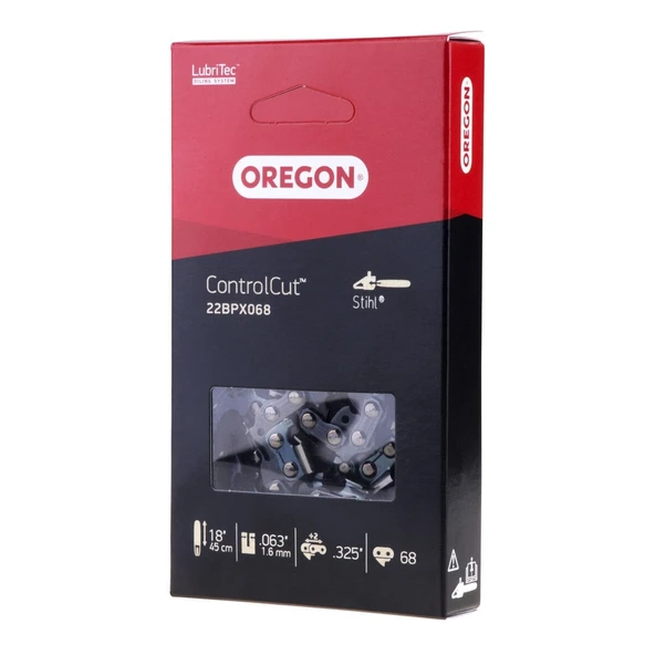Oregon 22BPX068E KESİK ZİNCİR 34 DİŞ 3/25 YUVARLAK KUTU ürün görseli 1
