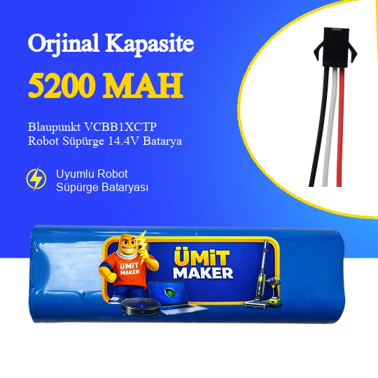 Blaupunkt VCBB1XCTP Robot Süpürge 5200 mAh Batarya ürün görseli 1