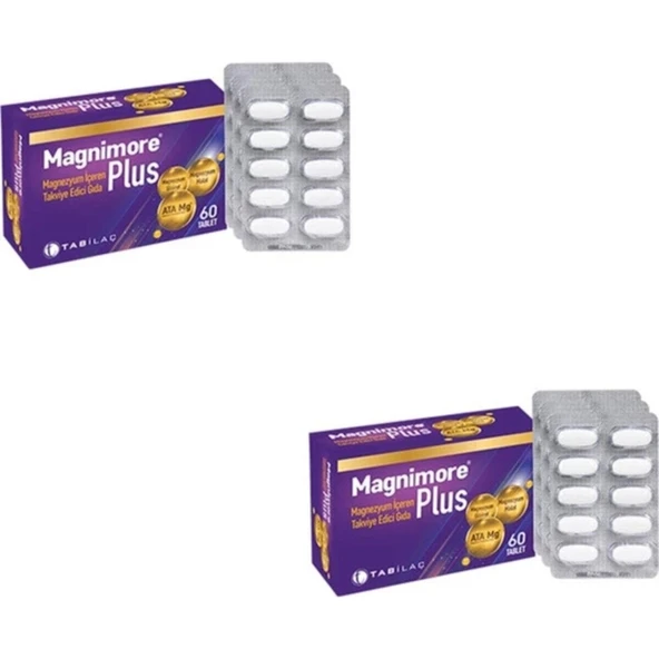 Magnimore B6 Magnimore Tab Ilaç Plus 60tb 2 Adet ürün görseli 1