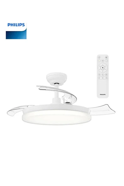 Philips Tynl Lambalı Tavan Vantilatörü 35W Led+32w MotorAçılır Kapanır Pervaneli DC Motor ürün görseli 1