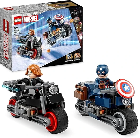 LEGO 76260 Marvel Black Widow ve Kaptan Amerika Motosikletleri ürün görseli 1