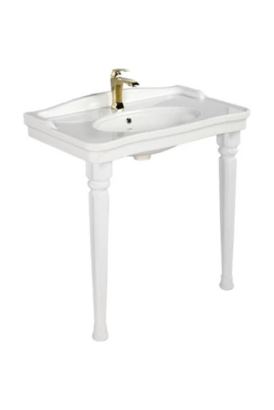Creavit AN080 Antik Etajerli Lavabo 80 cm Antik Konsol Ayak Seti ürün görseli 1