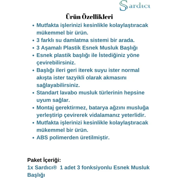 Krom Su Tasarruflu Musluk Ucu - Resim 4