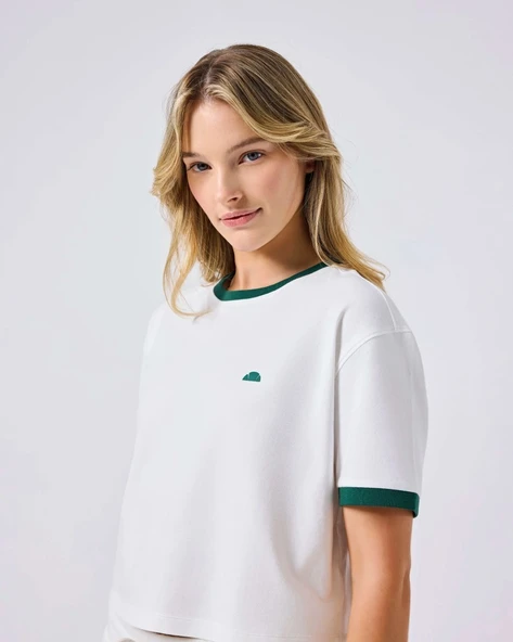 Ellesse 6SF5024-OF Kadın Tişört - Kırık Beyaz ürün görseli 1