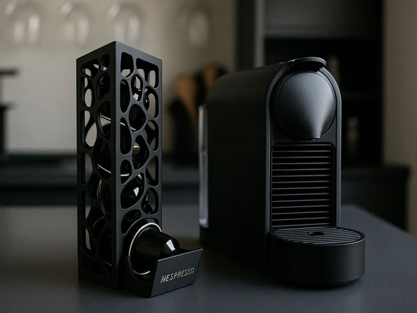 Nespresso Modern Kahve Kapsül Tutucu Siyah ürün görseli 1