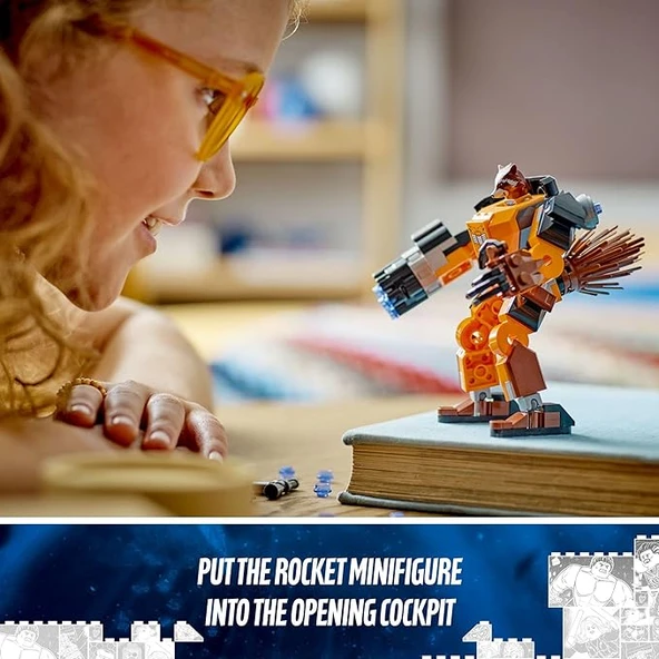 LEGO 76243 Marvel Rocket Robot Zırhı - Resim 2