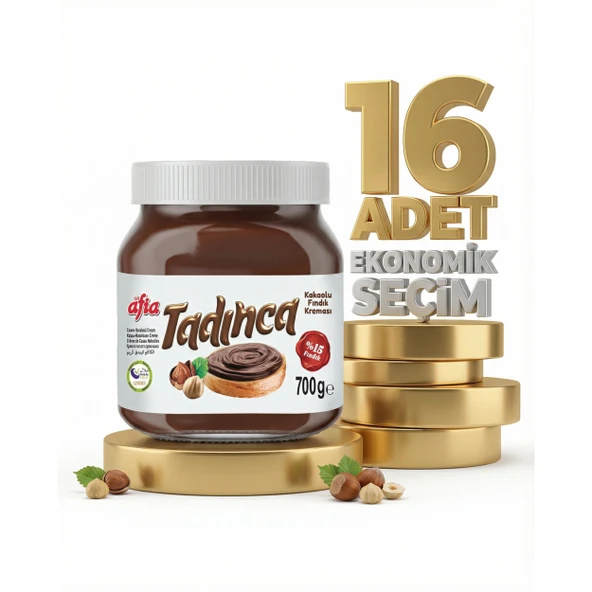 Afia Tadınca Kakaolu Fındık Kreması 16x700 Gr ürün görseli 1
