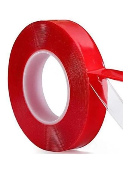 Çift Taraflı Nano Bant 2 Metre Şeffaf Kuvvetli Yapıştırıcı Bant ürün görseli 1