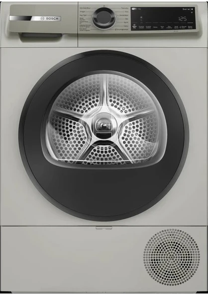 Bosch WQJ2420XTR Isı Pompalı Kurutma Makinesi 9 kg Gümüş Serie 6 Enerji Sınıfı E Nem Sensörü ile ürün görseli 1