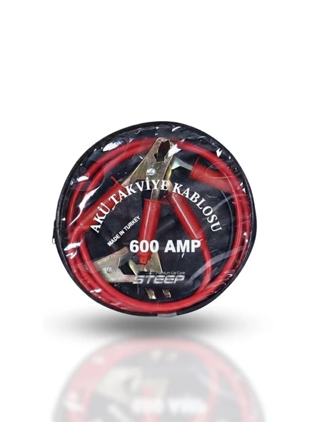 STEEP Akü takviye kablosu 600 Amper 230mm Kablolu Çantalı ürün görseli 1