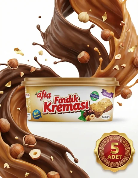 Afia Fındık Kreması 5x350 Gr - Resim 3