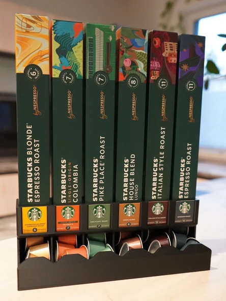 Nespresso Uyumlu Kapsül Kahve Dağıtıcı 6lı ürün görseli 1