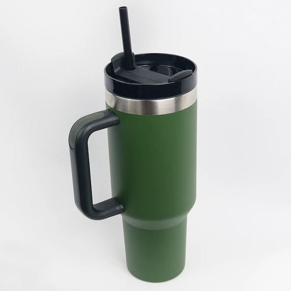 Igloo Stadler Thermo-Mug 1.2 Litre-HAKİ-SİYAH - Resim 2