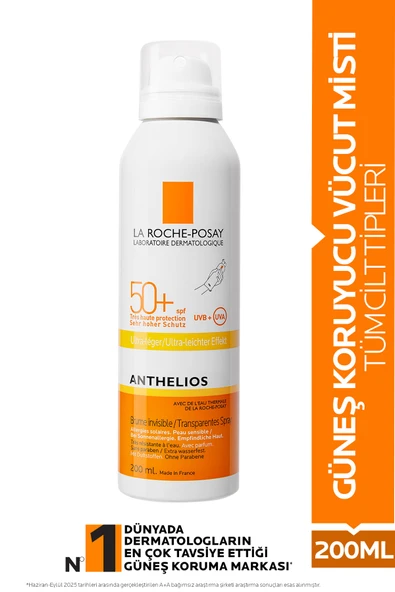 La Roche Posay Anthelios Brume Invisible Spray Spf50 200 ml ürün görseli 1