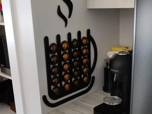 Kupa Tasarımlı Modern Nespresso Vertuo Kapsül Dispanseri / Standı ürün görseli 1