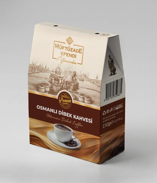 MÜFTÜZADE EFENDİ OSMANLI DİBEK KAHVESİ KUTU 150 G ürün görseli 1