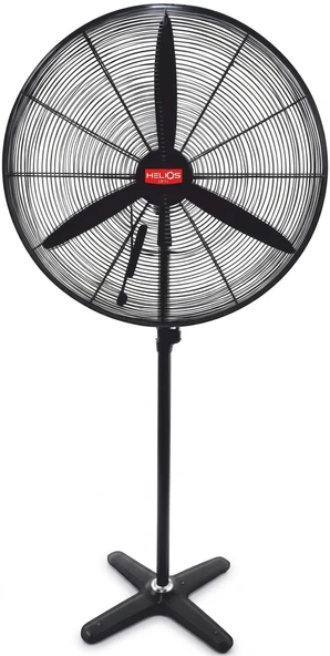 Helios 65cm (26 İnç) Sanayi Tipi Ayaklı Vantilatör %100 Bakır Sargı Motor 3 Seviyeli Hız Ayarı Ayarlanabilir Yükseklik 155w ürün görseli 1