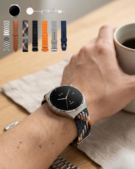 Bluetooth Akıllı Saat 7 Kordonlu Arama Özellikli Uyku ve Aktivite Takipli ürün görseli 1