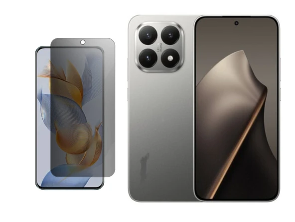 Xiaomi 17T Pro ile Uyumlu Ekran Koruyucu 9H Esnek Nano Kırılmayan MAT HAYALET(Privacy) ürün görseli 1