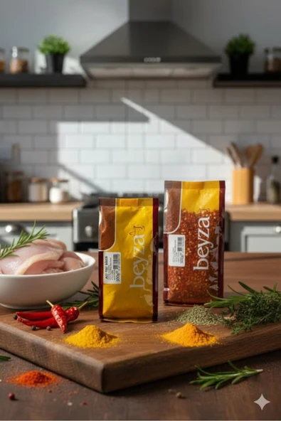 NEP Yedi Beyza Acı Baharat Paketi - Acı Pul Biber 500 gr & Acı Kırmızı Toz Biber 500 gr ürün görseli 1