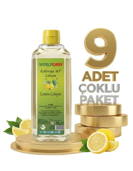 Worldchem Limon Kolonyası 9x1 Lt - Resim 2