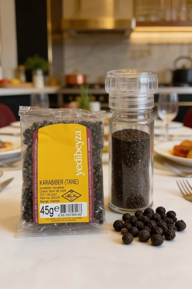 YEDİBEYZA Yedi Beyza Tane Karabiber 45 Gr Doğal Aromatik Baharat ürün görseli 1