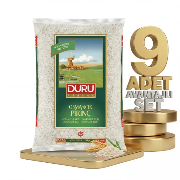 Duru Osmancı Pirinç 9x1 Kg - Resim 4