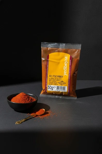 YEDİBEYZA Acı Toz Biber 50g – Doğal Acı Kırmızı Toz Biber | Yemekler İçin Yoğun Aroma ürün görseli 1