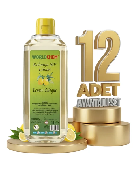Worldchem Limon Kolonyası 12x1 Lt - Resim 2