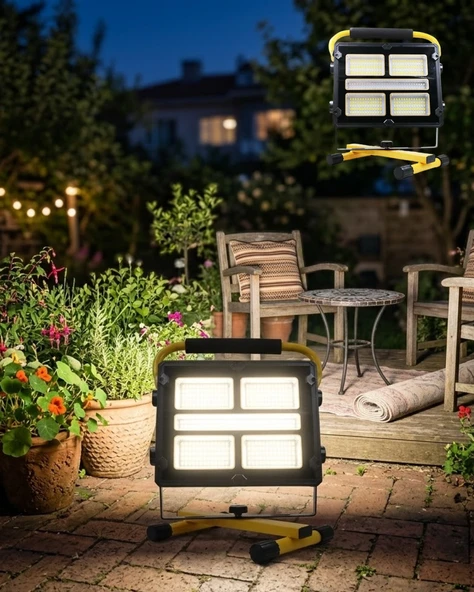 Solar Enerjili LED Kamp Feneri 4 Modlu Ayarlanabilir Açılı Güçlü Aydınlatma ürün görseli 1
